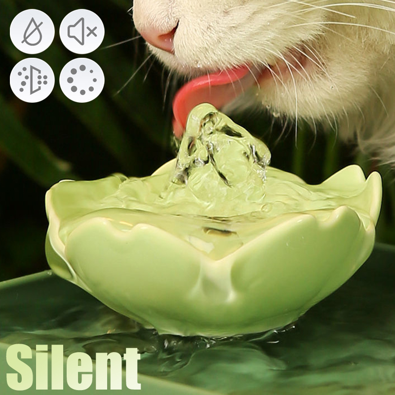 1.5L Cat Water Fountain Automatic Filter USB Electric Mute Cat Drinker Bowl Recirculate Filtring Pet Cats Drinking Dispenser